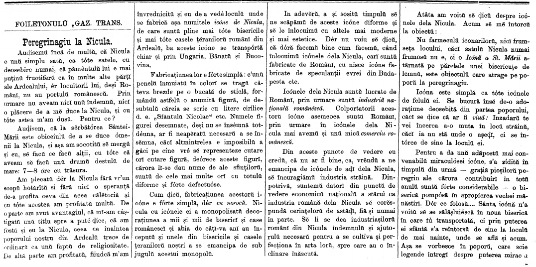 Prima parte din reportajul „peregrinului”