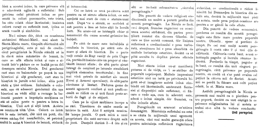 A doua parte din reportajul „peregrinului”