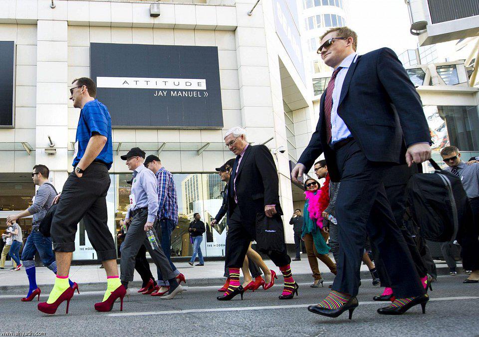 Toronto&rsquo;s Walk A Mile in Her Shoes parade